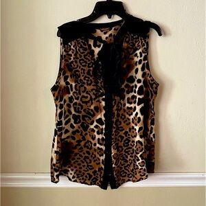 Rebecca Minkoff animal print blouse size medium in excellent condition.